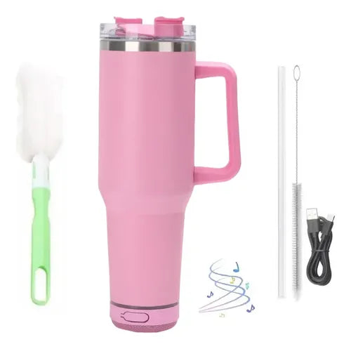 🥤🔊 VASO TÉRMICO CON AGARRE Y BOCINA