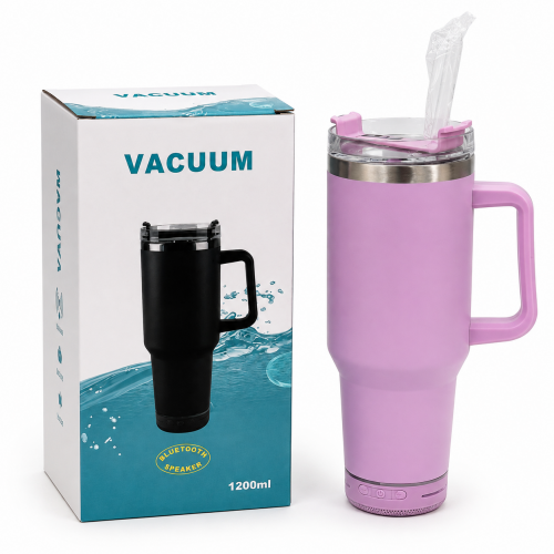 🥤🔊 VASO TÉRMICO CON AGARRE Y BOCINA
